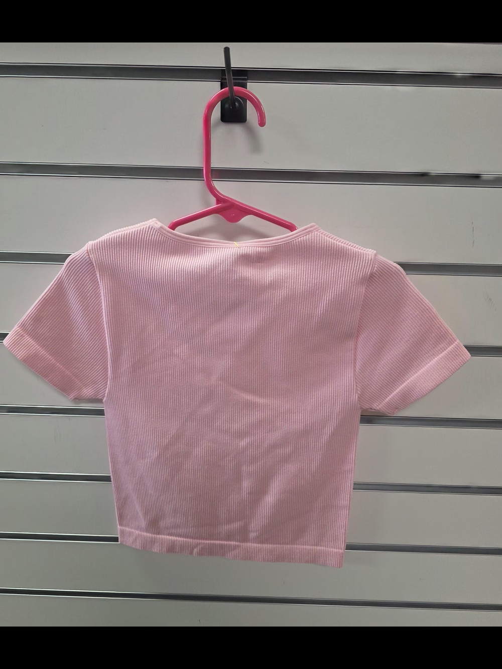 Target Pink Ribbed Short-Sleeve Tee - Picture 2 of 6